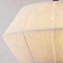 Japanese style decorative fabric pendant light with elegant LED lighting