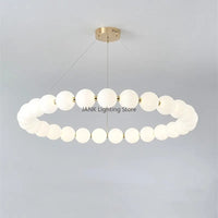 Nordic creative LED magic beans double layer chandelier