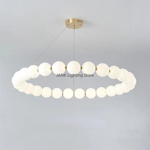 Nordic creative LED magic beans double layer chandelier