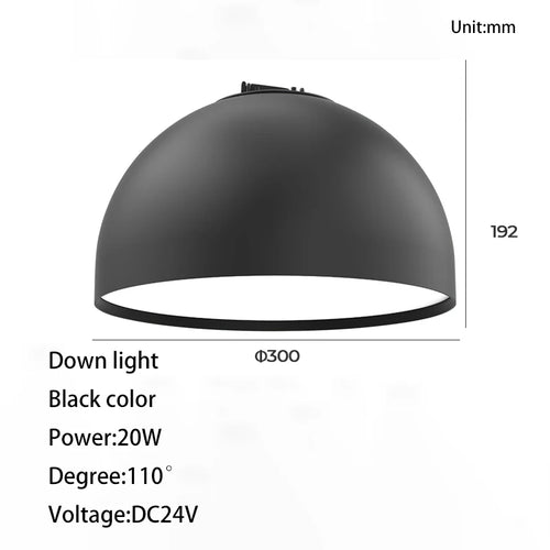 Knitted fabric LED strip lamp for loft - vue 19 sur 28