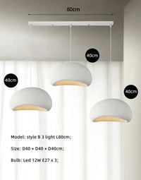 Japanese wabi-sabi pendant light, simple design for interiors