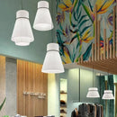 Nordic artistic fabric pendant light with vertical grain