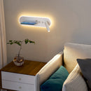 Multifunction LED bedside wall light with USB port and wireless charger