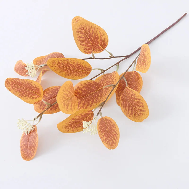 Artificial eucalyptus plant with fruits for modern decor