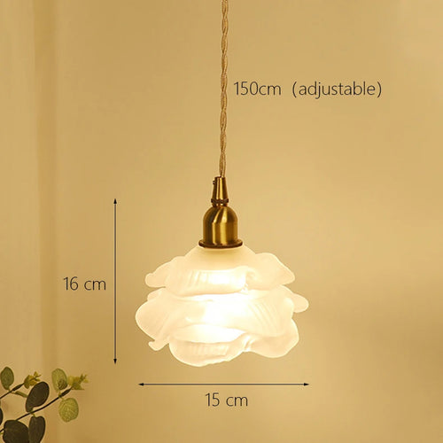 Romantic vintage glass chandelier for elegant interiors