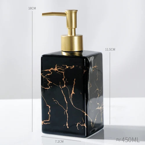 ceramic bottle for disinfectant and shower gel - vue 8 sur 26