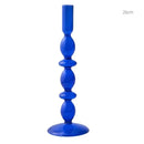 Glass taper candle holders for wedding table decoration