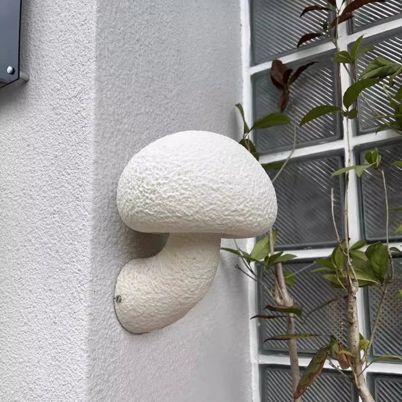 Nordic design mushroom wall light for indoor and outdoor use - vue 6 sur 7