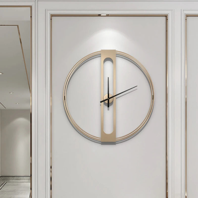 Nordic creative silent and stylish wall clock - vue 3 sur 8