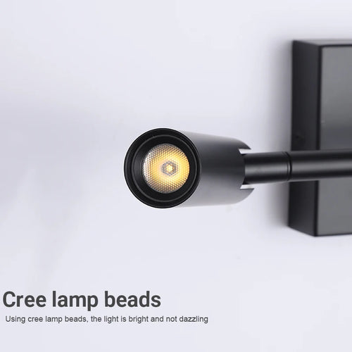 Modern LED wall light for sofa decor - vue 6 sur 9