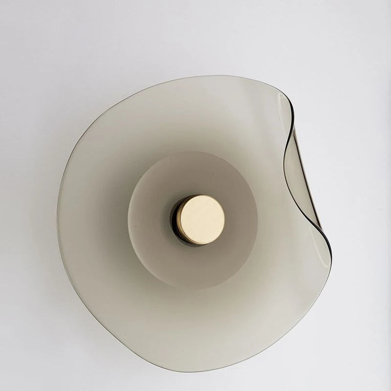 Modern glass LED wall light for interior decor