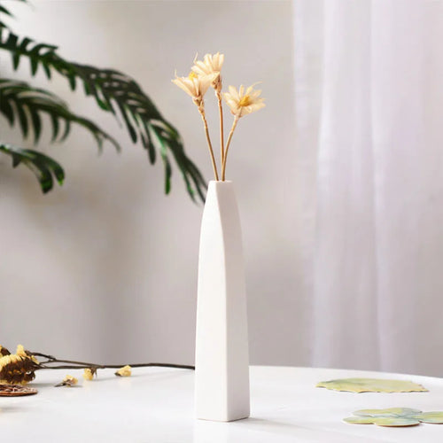 modern ceramic vase for dried flowers handmade decoration - vue 4 sur 12