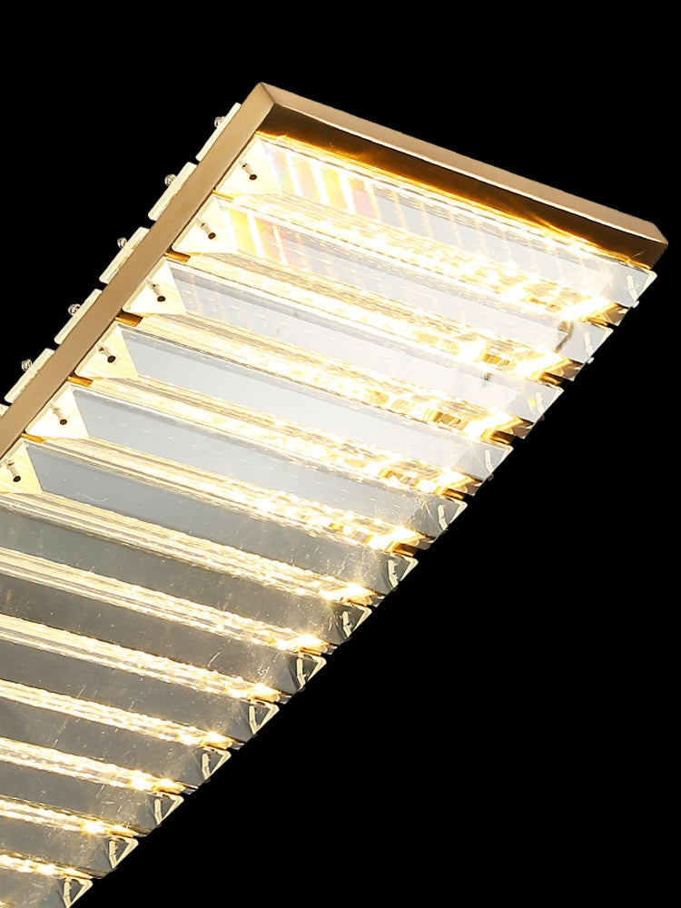 Nordic crystal LED chandelier for modern kitchens - vue 5 sur 8