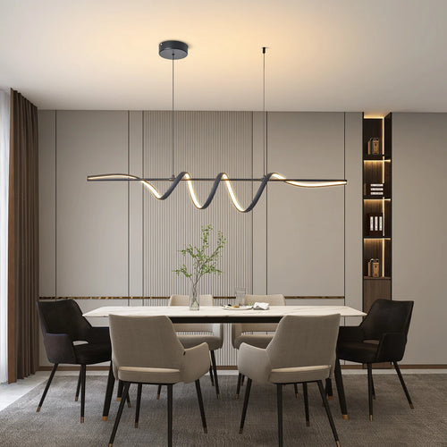 Modern LED pendant light DIY design for interior decoration - vue 4 sur 5