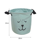 foldable cotton and linen waterproof laundry basket