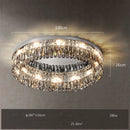 Gold crystal rectangular square dimmable LED ceiling light