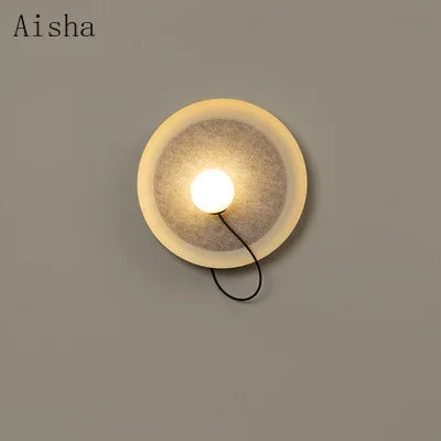 Creative Nordic wall light with adjustable lampshade for indoor decor