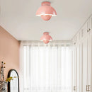 Modern semi-circular LED ceiling light for hallway balcony and staircase