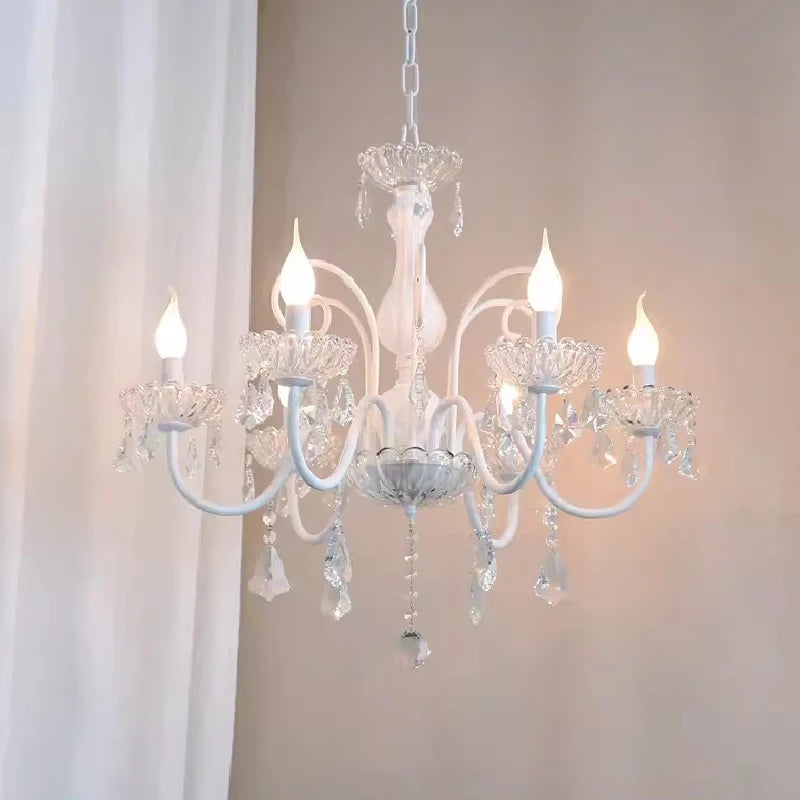 Romantic crystal chandelier for modern children's room