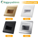 =(K)= 4Pcs Led Stair Light PIR Sensor Wall Light 110V 220V Recessed Footlight Corridor Step Lamp Motion Wall Home Lighting