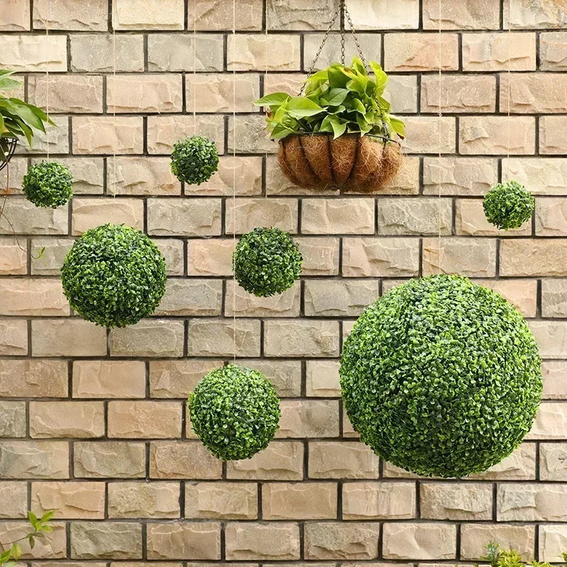 Artificial boxwood decorative ball for garden, weddings and home decor - vue 4 sur 7