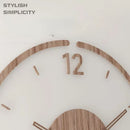 luxury wooden wall watch modern design silent quartz creative