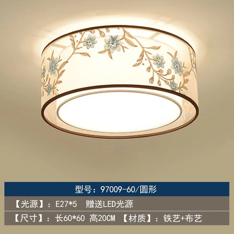Retro Chinese chandelier for elegant and cosy lighting - vue 14 sur 17