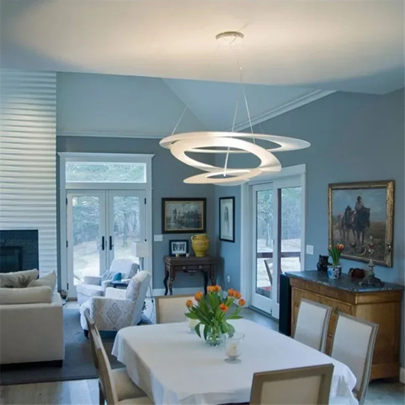 Modern metal pendant light for contemporary lighting - vue 5 sur 6