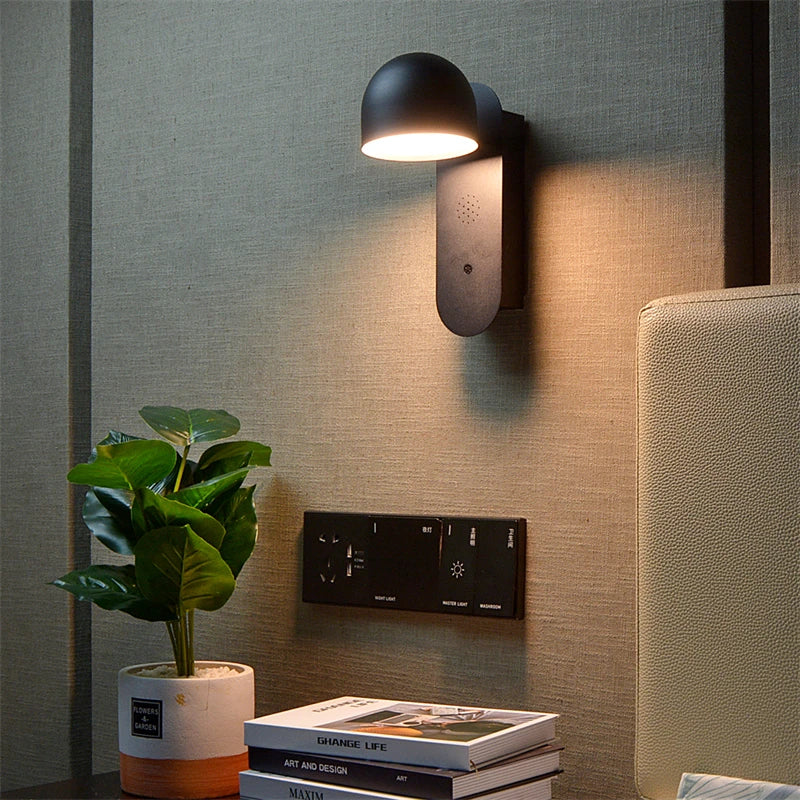Smart rotatable and adjustable LED wall light for indoor decoration