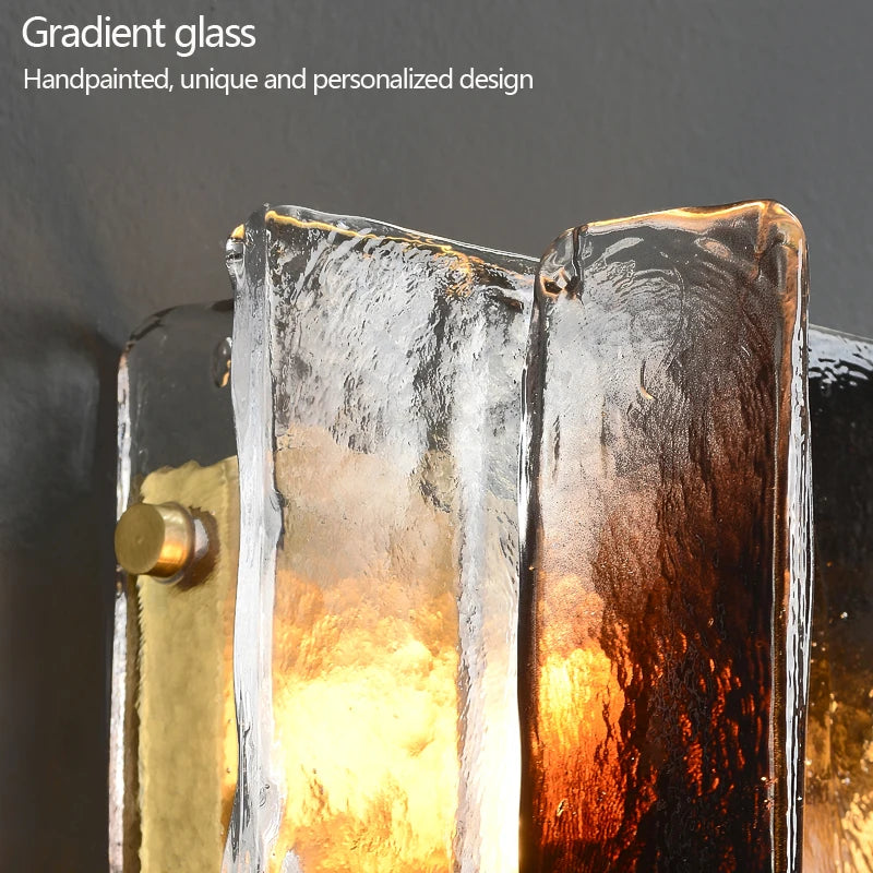 Modern luxury brass wall light - vue 5 sur 6