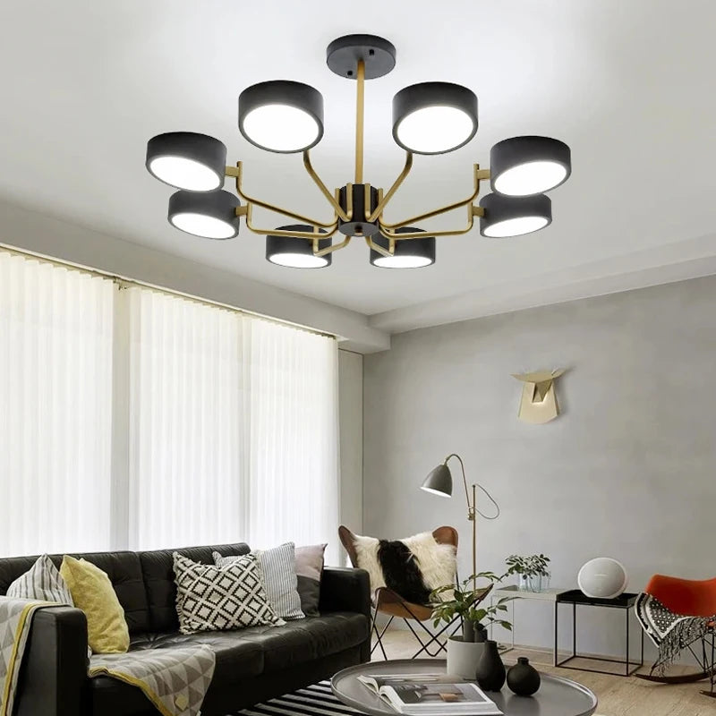 Modern simple chandelier for elegant interior lighting design