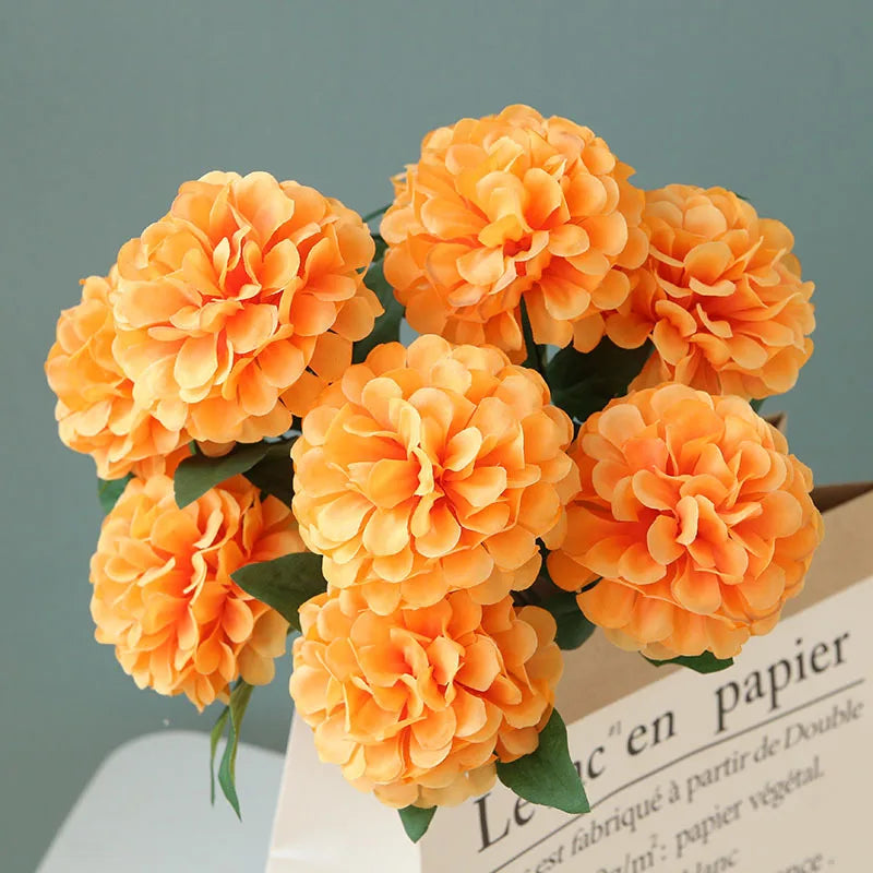 Set of 10 artificial dandelion bouquets for interior decoration and events