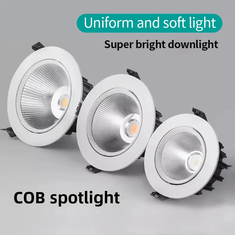 Modern and elegant recessed LED spotlight for indoor lighting
