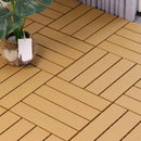 Interlocking PVC wood-effect outdoor non-slip floor boards 30cm