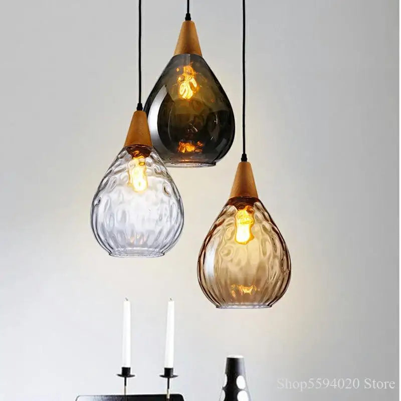 Modern glass pendant lamp for elegant interior decor