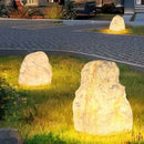 Decorative waterproof resin rockery outdoor post light