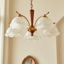Romantic medieval vintage solid wood chandelier with retro Japanese style