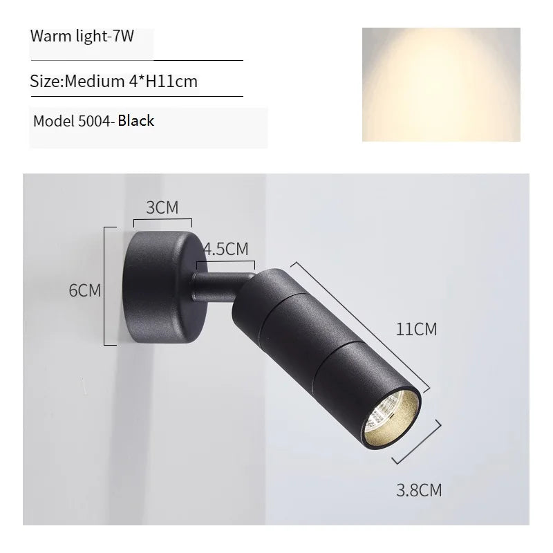 Modern rotatable LED wall light for interior decoration - vue 20 sur 20
