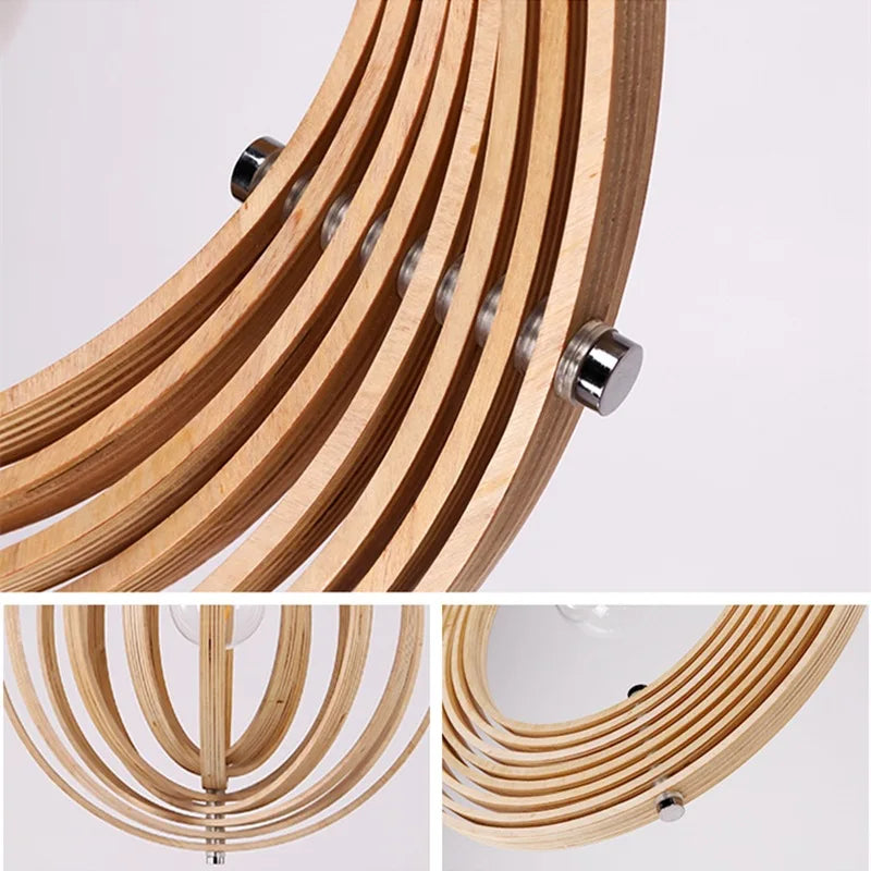 Nordic style rotating lunar chandelier for interior decoration - vue 6 sur 12
