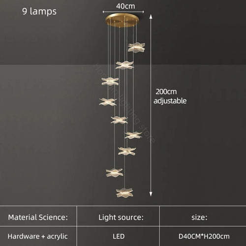 Modern designer ceiling light for elegant indoor lighting - vue 12 sur 12