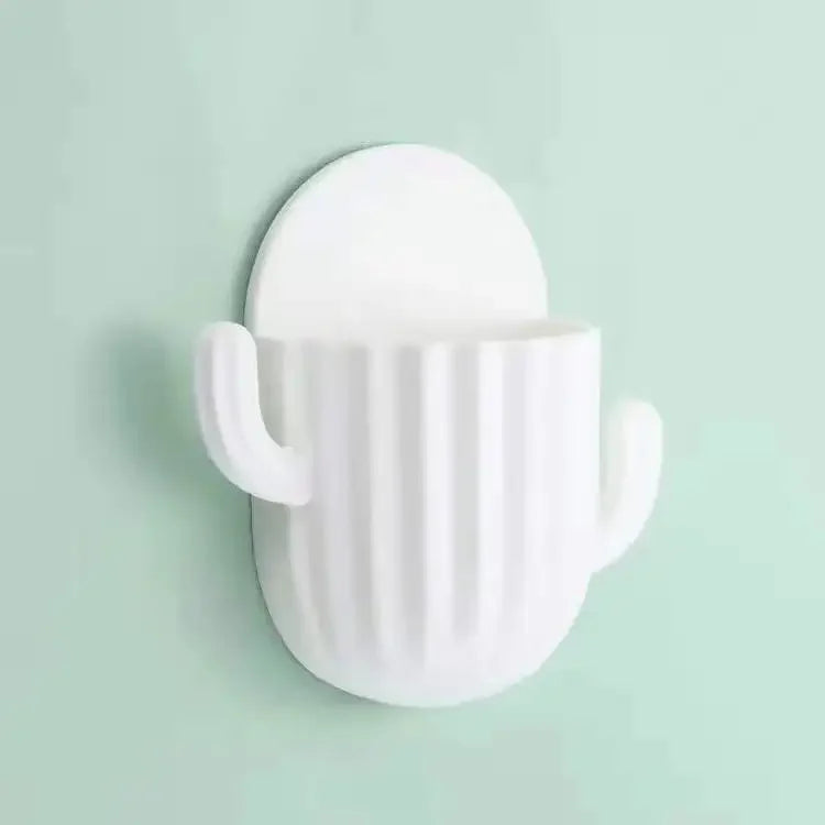 cactus bathroom storage self-adhesive wall rack