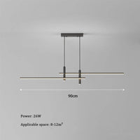 Modern minimalist metal LED pendant light