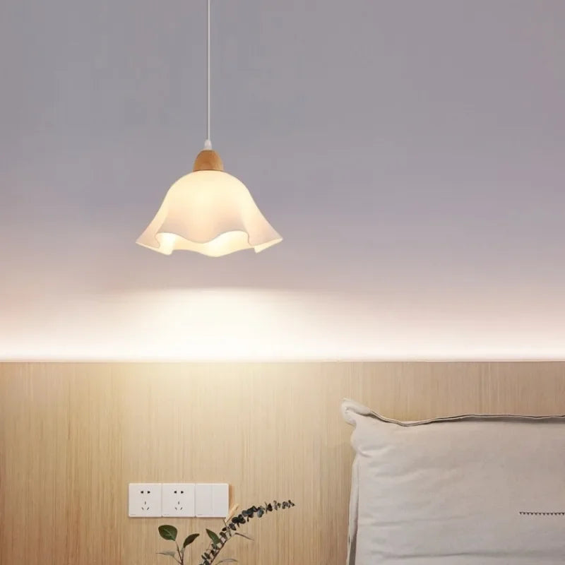 Nordic retro Japanese style decorative LED flower ceiling light 2023 - vue 6 sur 11