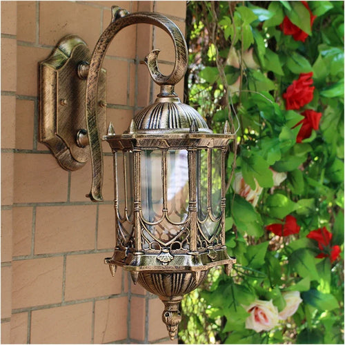Retro outdoor waterproof wall light for villa wf1022 - vue 2 sur 3