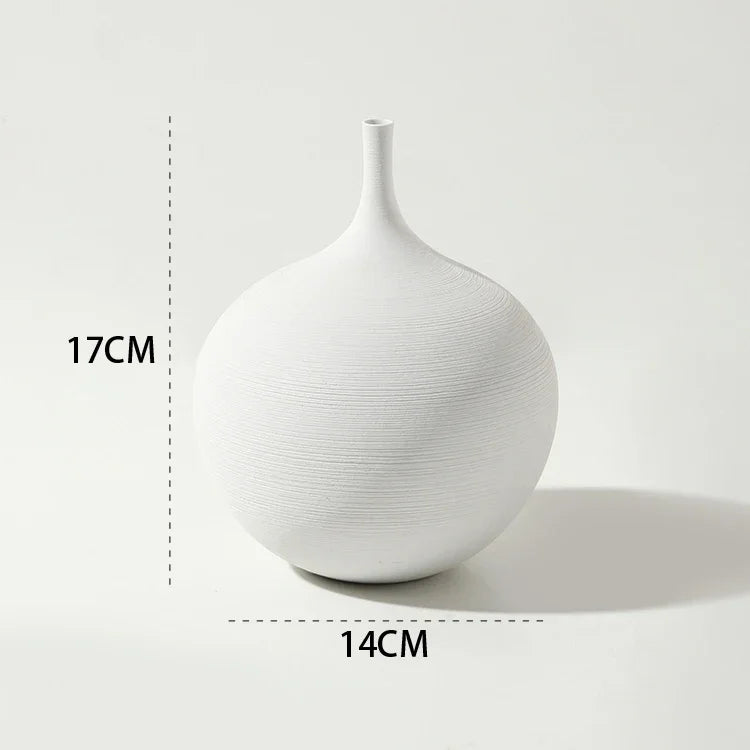 zen vase art handmade ceramic minimalist decoration hand drawing