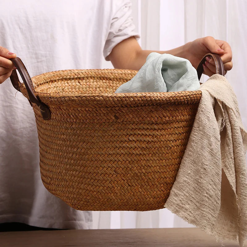 wicker basket for versatile storage and decoration