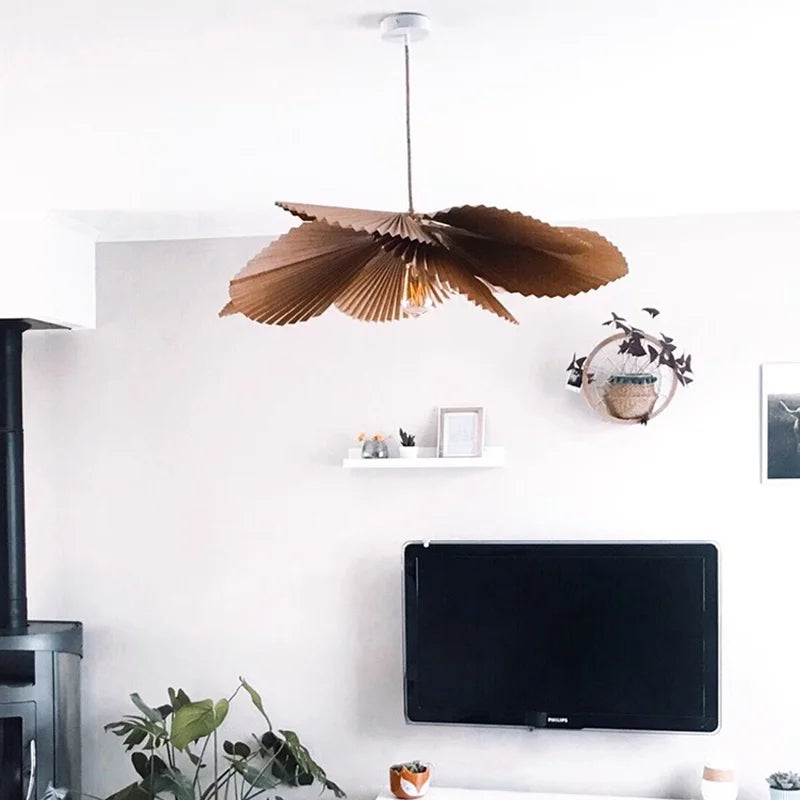 Wabi Sabi paper ceiling light for modern interiors - vue 6 sur 8
