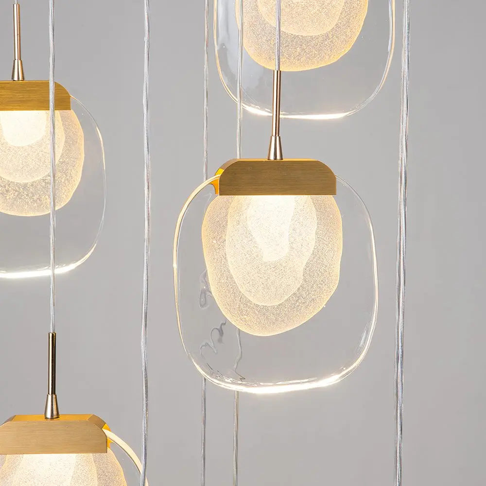 Modern crystal pendant light for decorative indoor lighting