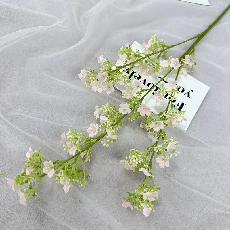 Artificial silk gypsophila branches for indoor decoration