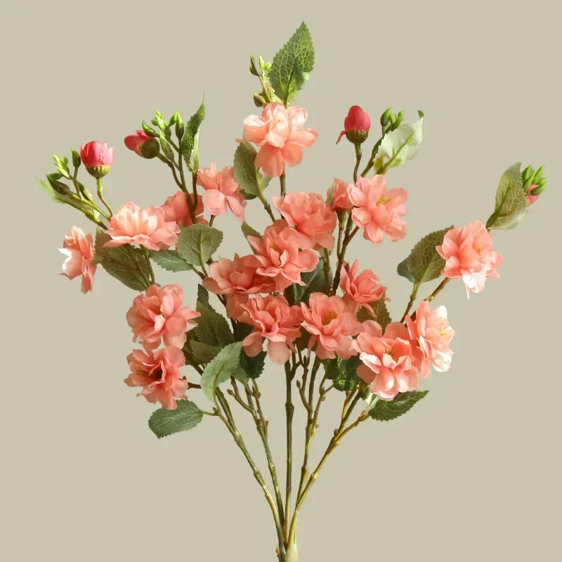 bouquet de camélias en soie pour décoration florale artificielle
